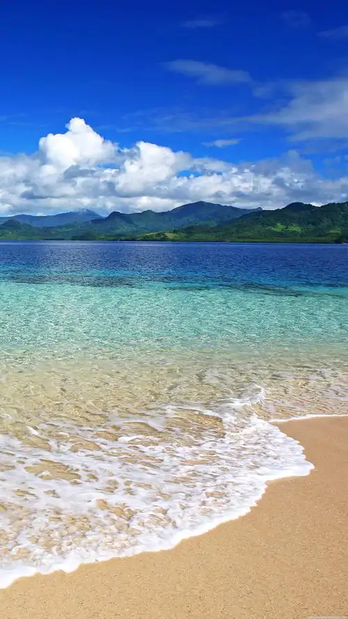 三星手机壁纸1440x2560海滩海浪沙滩