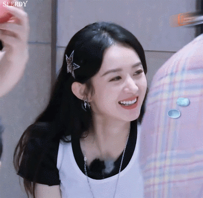 赵丽颖可爱动图