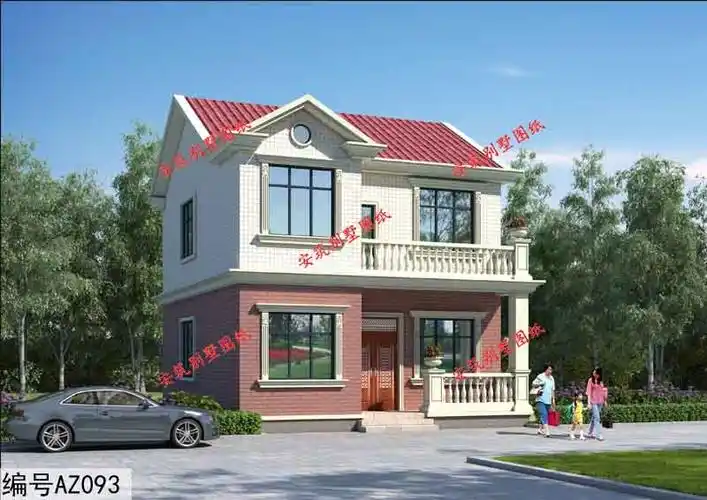 占地100平小户型设计图农村10万二层楼房分享给大家