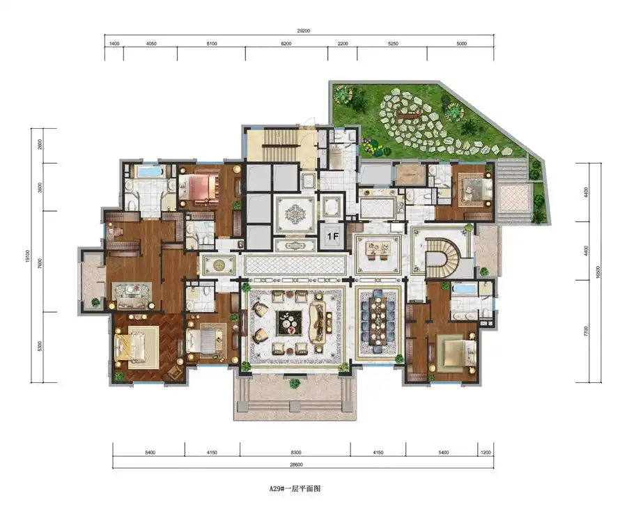 汽车直接入户的800平米豪华宫殿式平墅,自带双层花园登峰造极