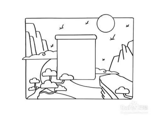 鹿柴的诗配画怎么画