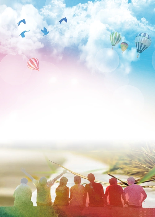 毕业季海报背景素材 - 当图网