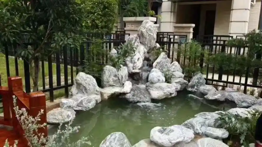 私家花园造景驳岸假山石