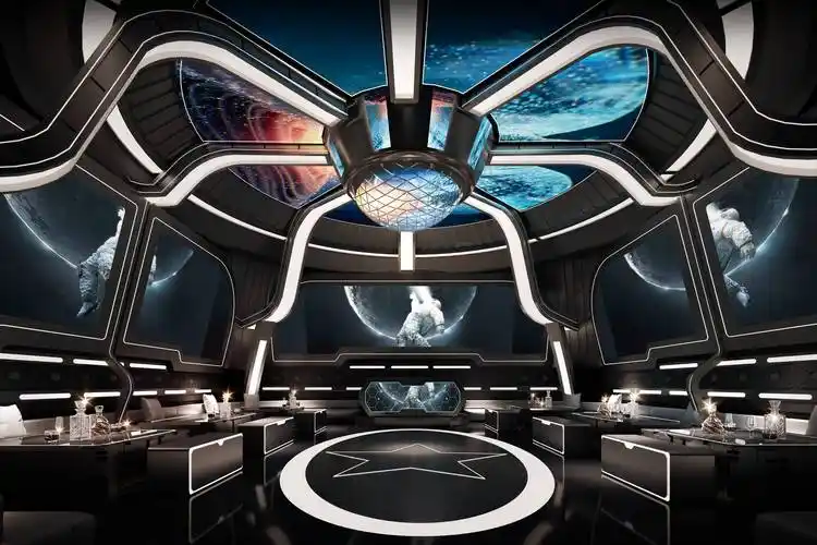 科技风主题酒吧设计案例 科技感酒吧装修 主题派对酒吧装修视频