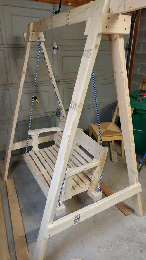 自制后院秋千椅