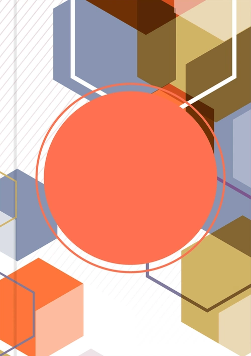 时尚个性潮流几何宣传画册封面背景