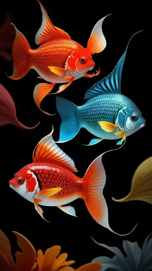 壁纸分享,一池锦鲤,一世锦绣荣华