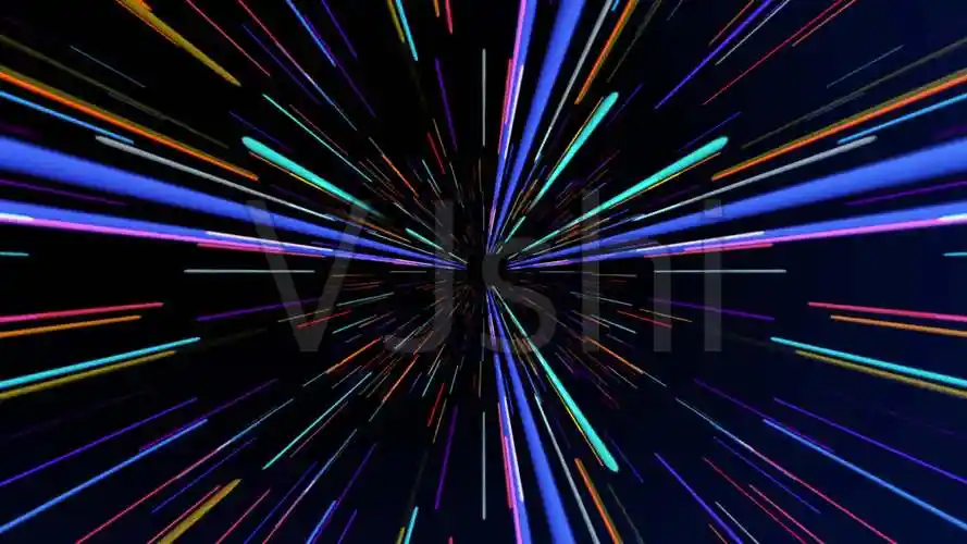 粒子线条穿越放射背景led视频_3840x2160_高清视频素材下载(编号