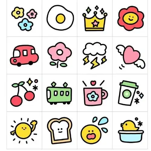 可爱的简笔画小图,简单好看