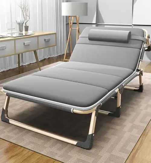 折叠床户外单人便携式双人小型办公室简易午休床陪护午睡躺椅