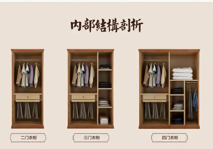 爵尼实木衣柜 雕花木制环保衣橱23456卧室加顶整体衣柜组装