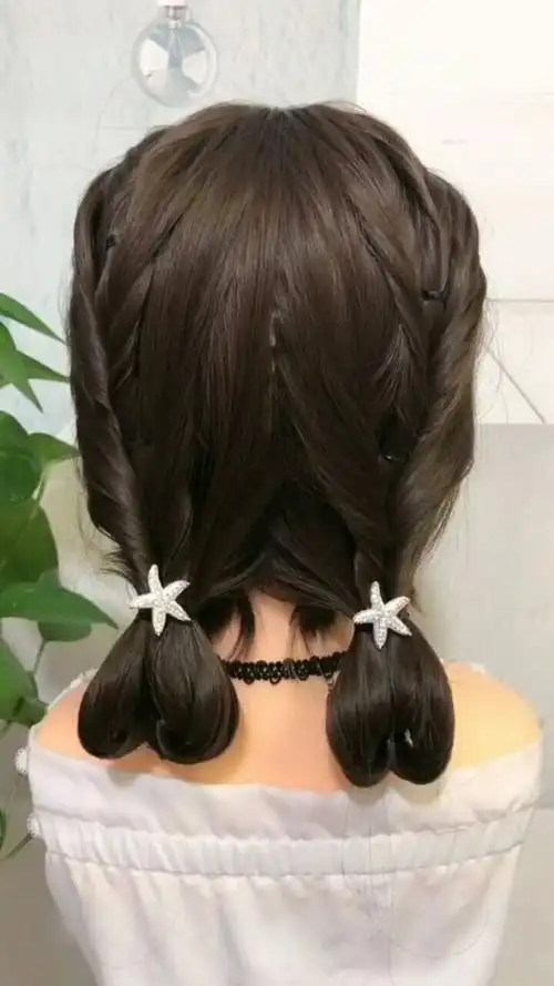 超级简单又可爱的少女编发,这样一扎,至少年轻十岁