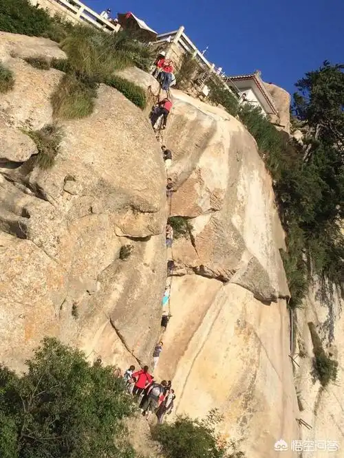 西岳华山以"险"著称,华山真的很陡峭吗?有多陡? - 石塘网