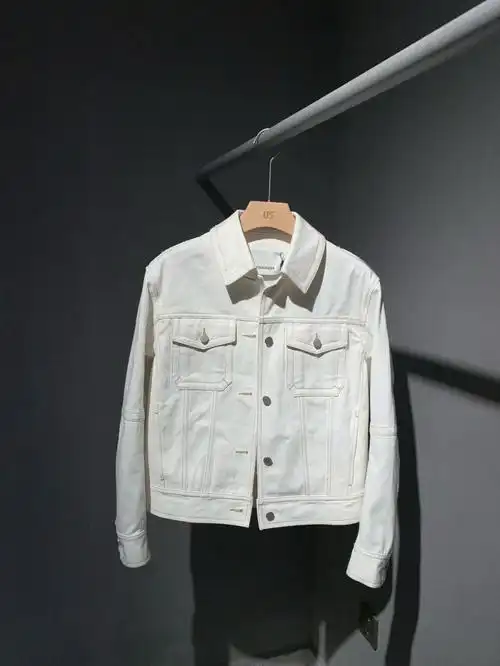 设计师品牌tissucase,白色牛仔夹克