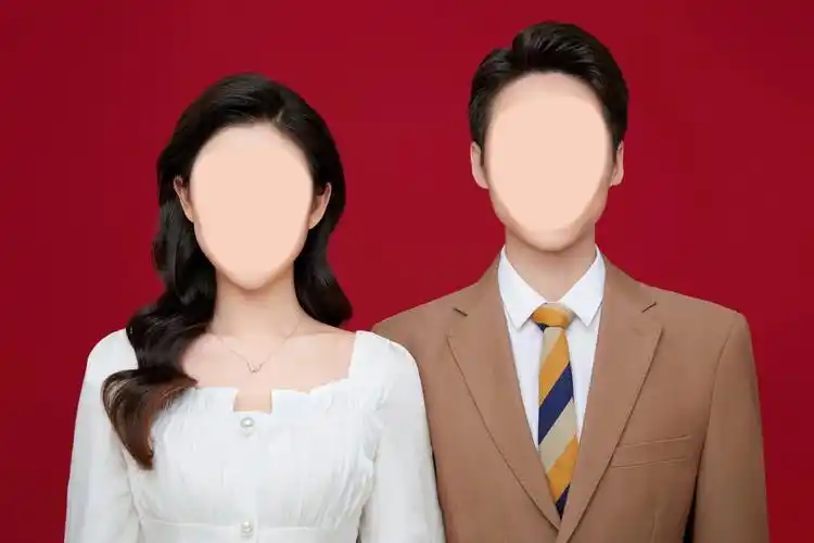 结婚登记照模版上新