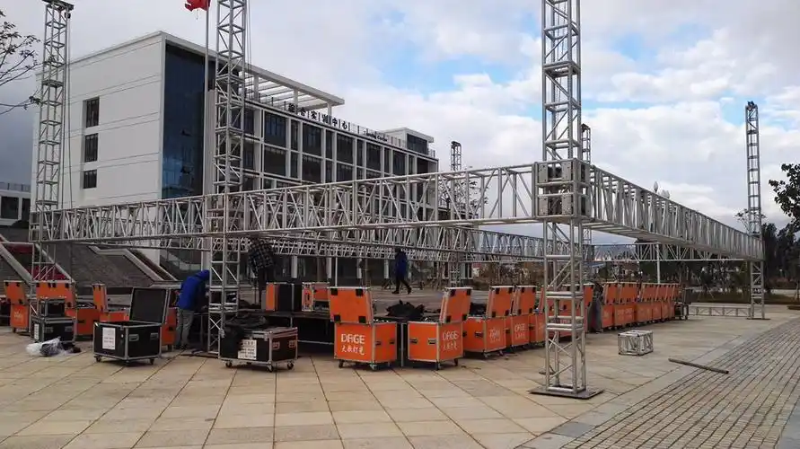 户外大型舞台 truss灯光架,正面跨度22米