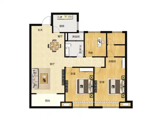 东方禾苑户型图(链家网)