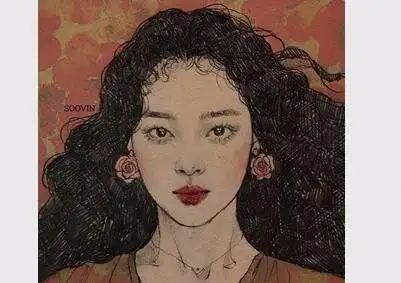 插画师soovin笔下的崔雪莉