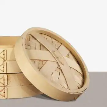 杭州小笼包竹蒸笼小笼包竹笼屉包子蒸笼手工蒸屉蒸格加深竹制蒸笼家用