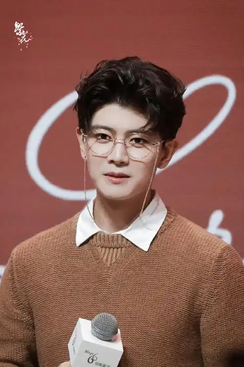 任嘉伦金丝边眼镜造型