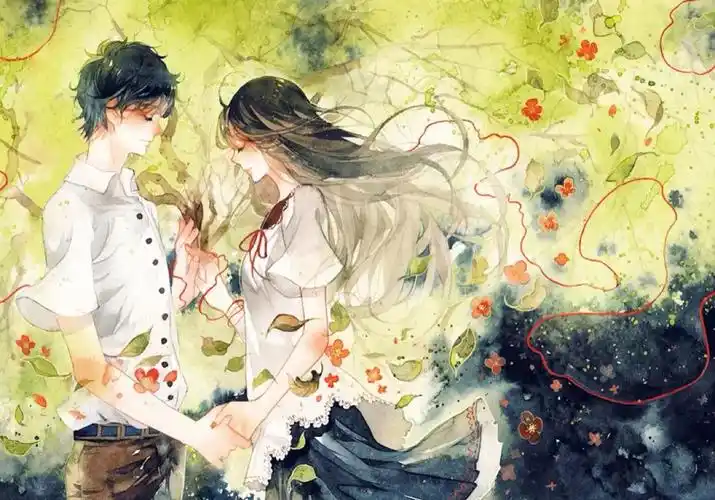 唯美 水彩 少年 少女 小清新 温馨 治愈 恋爱 花萌 二次元 高清 壁纸