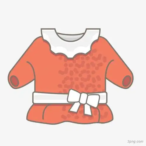 矢量卡通手绘可爱衣服