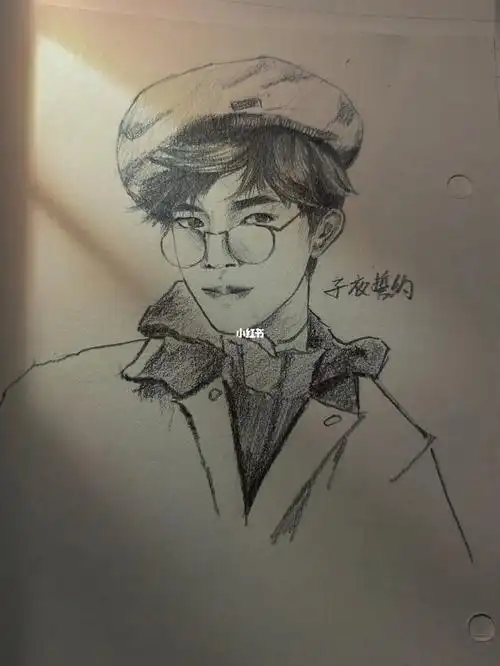 易烊千玺  #速写  #绘画  #素描  #tfboys  画的不好见谅哈