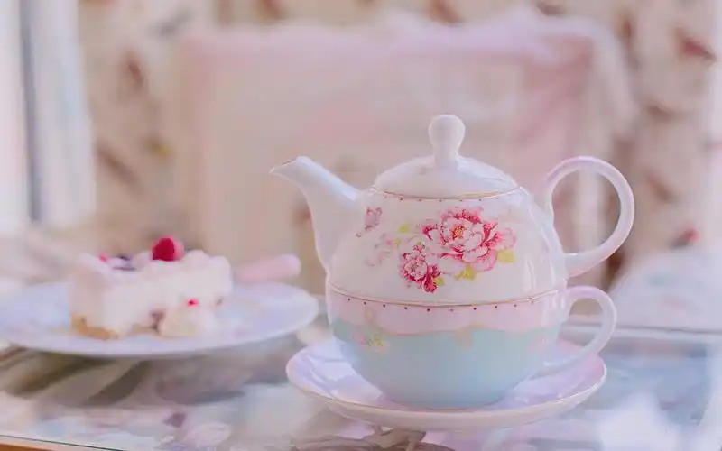 粉色系静物唯美意境