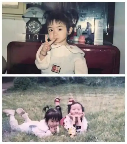 小时候的戚薇不管是脸型还是五官跟lucky真是一样的,尤其是眉毛还有