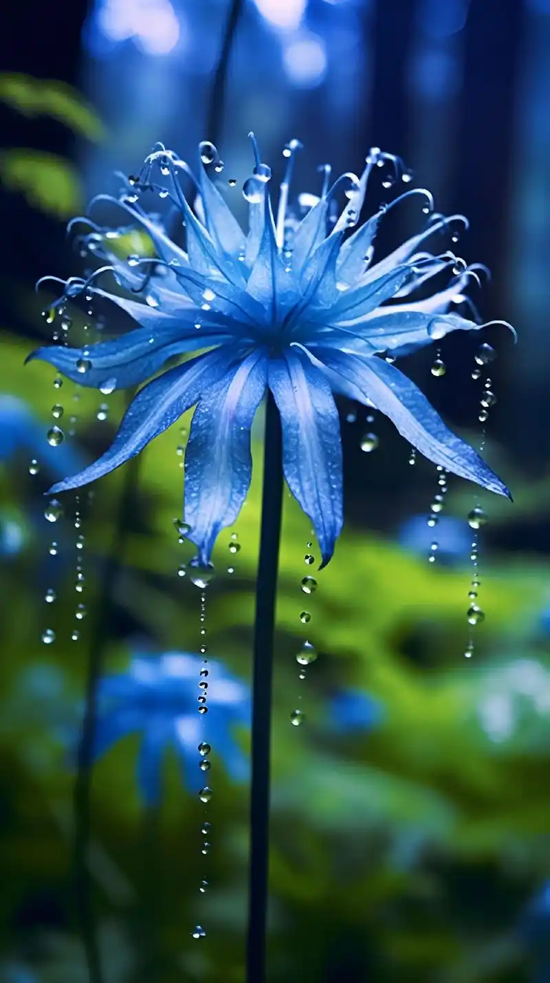 蓝色彼岸花有见过吗#彼岸花 #好看的花分享给你 #图文伙伴计 - 抖音