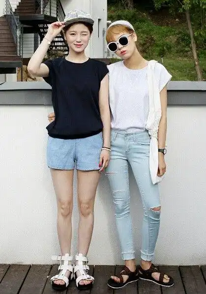 姐妹couple*模特身高162cm&162cm