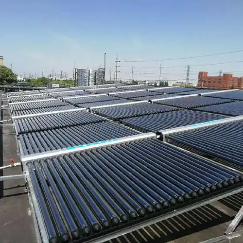 桑普太阳能热水器工程 大型集中供热系统集热器安装