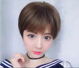 圆脸短发发型图片