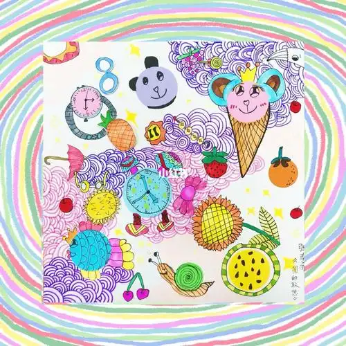 91:学生作品欣赏97:锻炼从圆形出发展开自己的联想能力,可以对