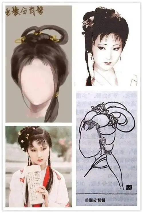 束发成簪,换成已婚女性的发型,表示已出嫁