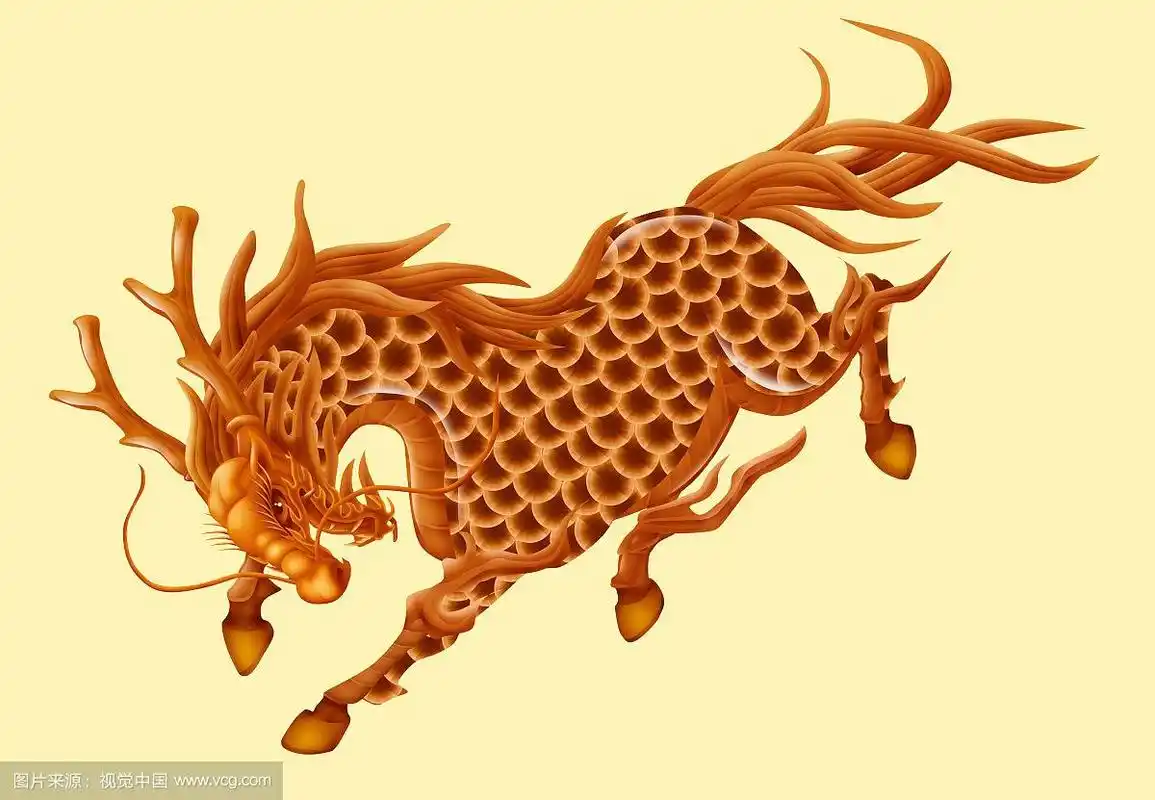 中式金色麒麟系列(3)