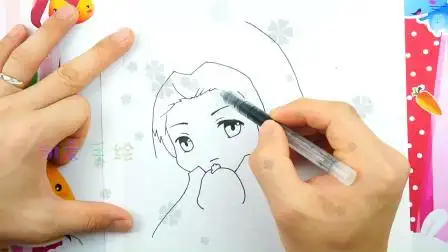 临摹斗罗大陆人物,史莱克七怪之马红俊漫画q版简笔画