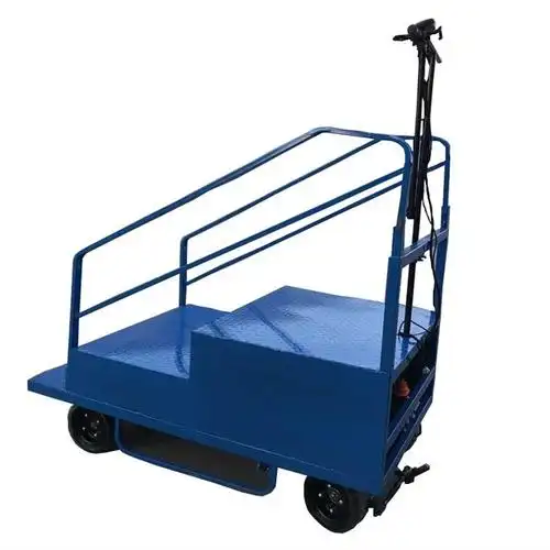 升降台 电动登高巡逻车 滑轮登高梯超市堆高车 半自动理货车直销