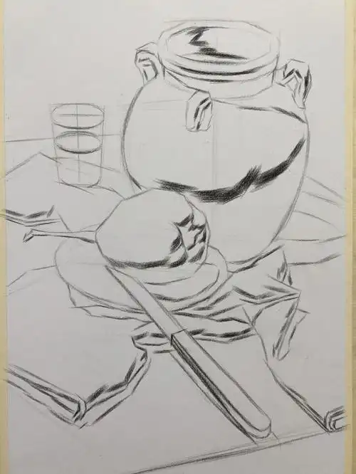 画画的日常  #美术生  #素描  #美术生集训  #画画  #绘画  #素梃