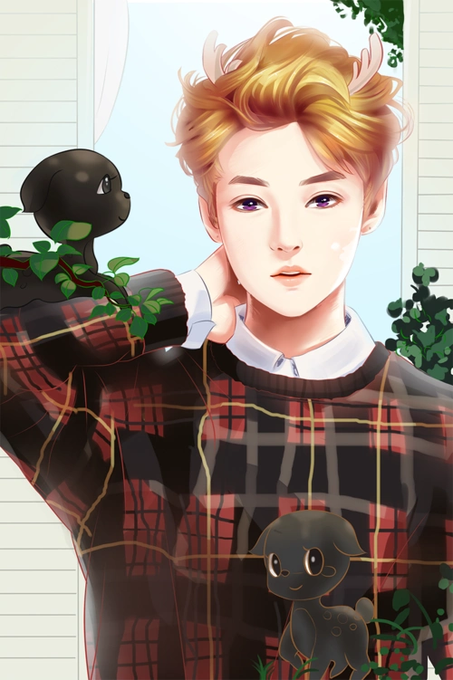 鹿晗|动漫|肖像漫画|墨非凡画坊 - 原创作品 - 站酷 (zcool)