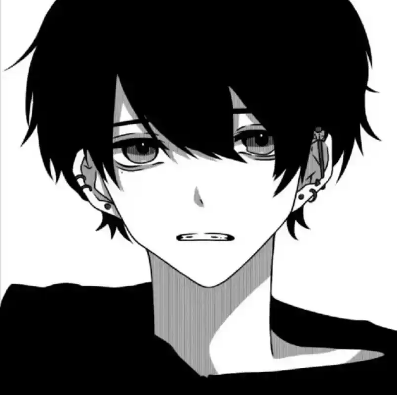 98男生黑白动漫头像96 ins动漫男头7015 男女通用96 自行