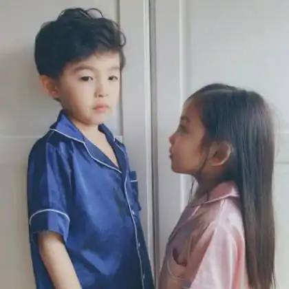 双人专用情头萌娃一男一女分开看了就会喜欢的