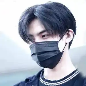 假发男短发韩版帅气中分短直发逼真蓬松短发少年黑色学生头全头套