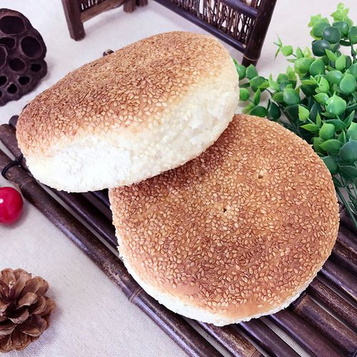 湖北天门特产张港火烧巴子芝麻烧饼传统大火烧粑零食