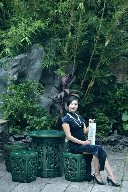 十香园旗袍人像作品～杨郁摄.