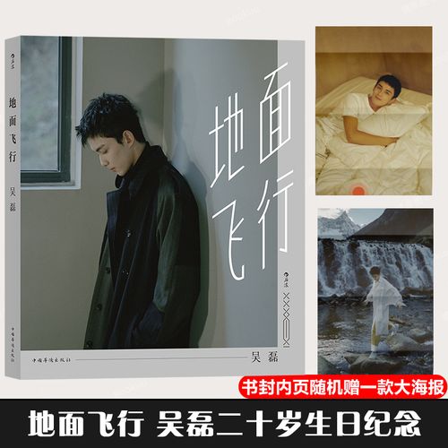 地面飞行 吴磊 【赠送护封海报】 首部个人图书作品 明星写真传记书籍