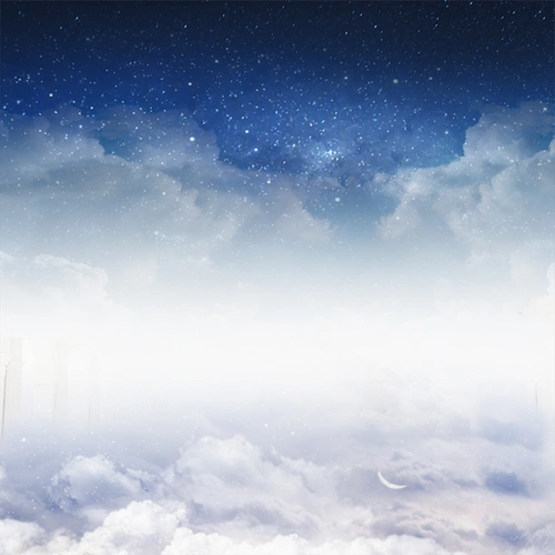 简约时尚蓝色星空背景图