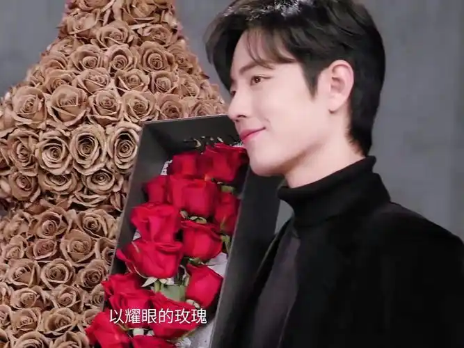 肖战 小玫瑰 圣诞节