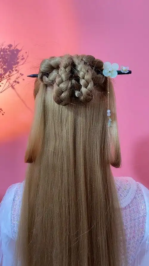 全民最火编发#古风发型简单扎