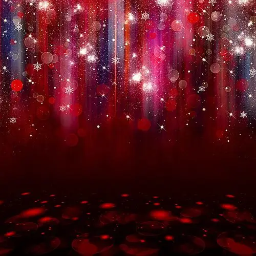 红色梦幻光斑雪花背景背景素材免费下载(图片编号:5891595)-六图网